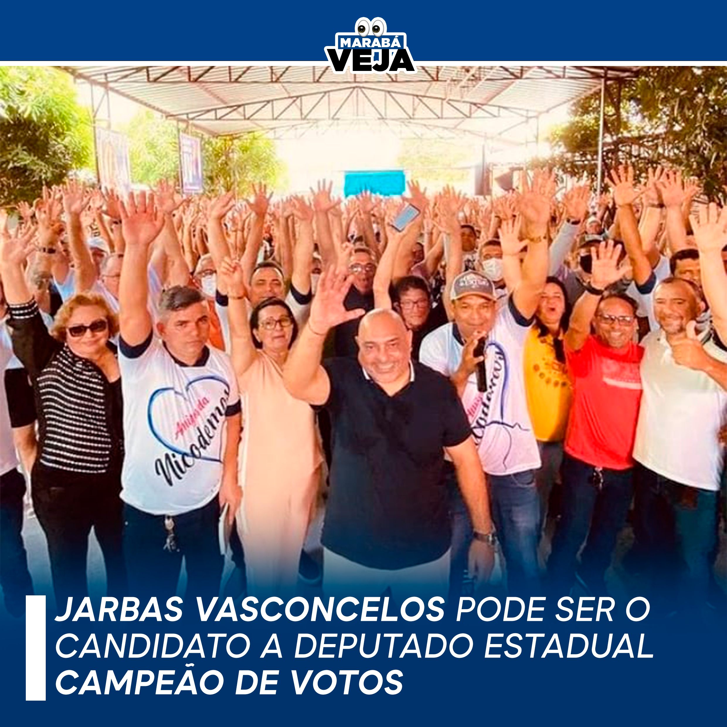 JARBAS VASCONCELOS PODE SER O CANDIDATO A DEPUTADO ESTADUAL CAMPEÃO DE VOTOS NESSAS ELEIÇÕES NO PARÁ