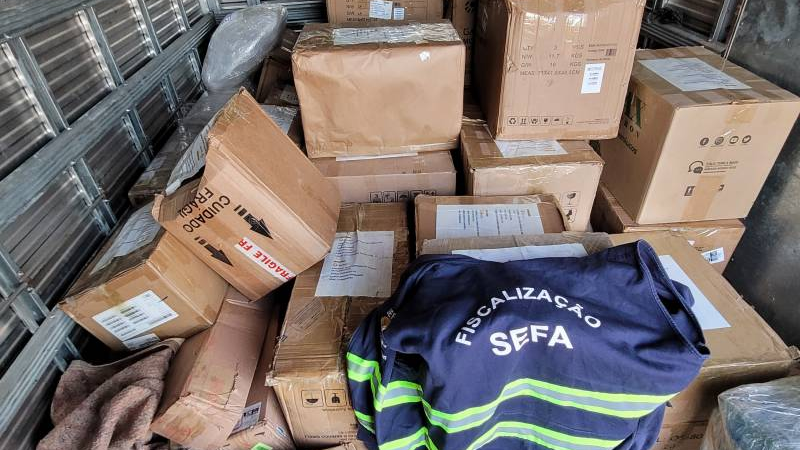 Sefa apreende R$102 mil em equipamentos eletrônicos 